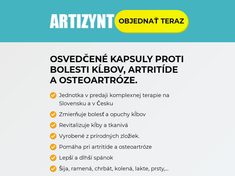 ArtiZynt Capsules COD [SK] (Banner,Native,Social,Search,SEO,Brand Bidding) - CPA