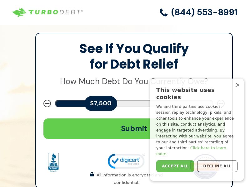 TurboDebt - $7,500+ Debt Form - CPL | US