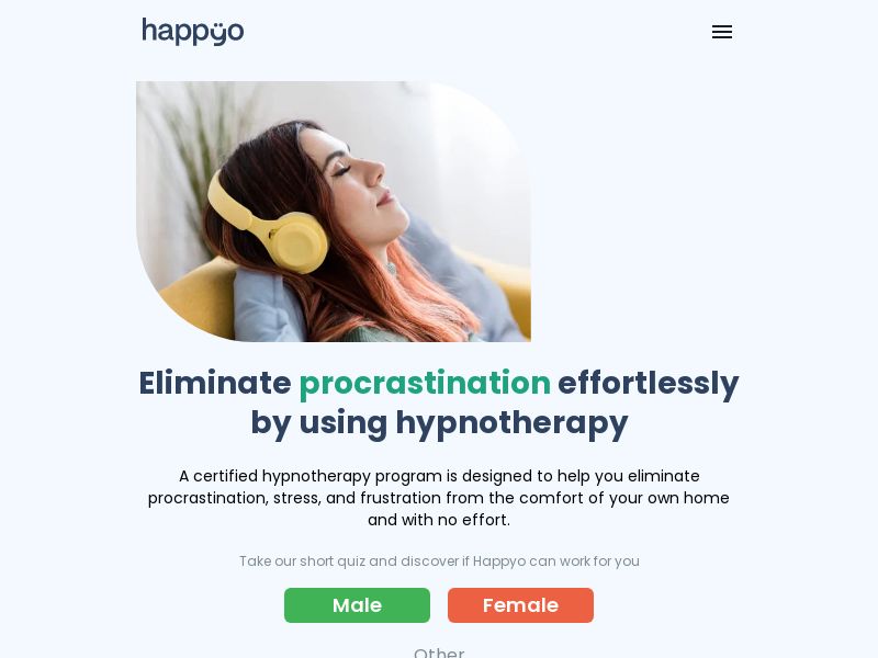 Happyo - hypnotherapy for emotional support