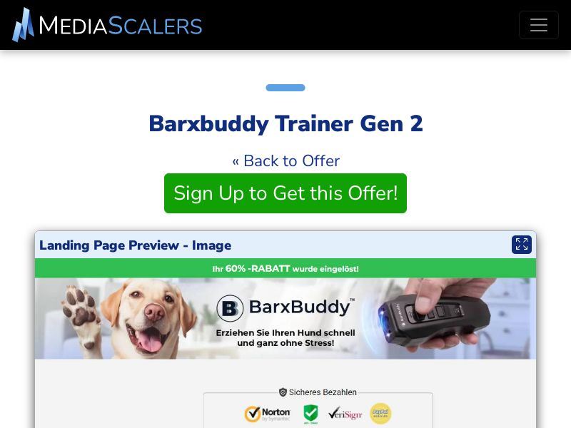 Barxbuddy Trainer Gen 2 {+DTC, Advertorial, Alt-Landers} (Event Tracking) [DE, AT, CH]