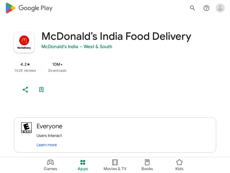 McDonalds Android Mobile CPFT - India^^