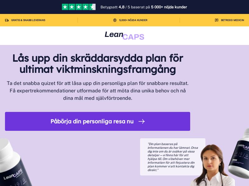 LeanCaps - Swedish Page - (Nutra / Diet) - [SE]