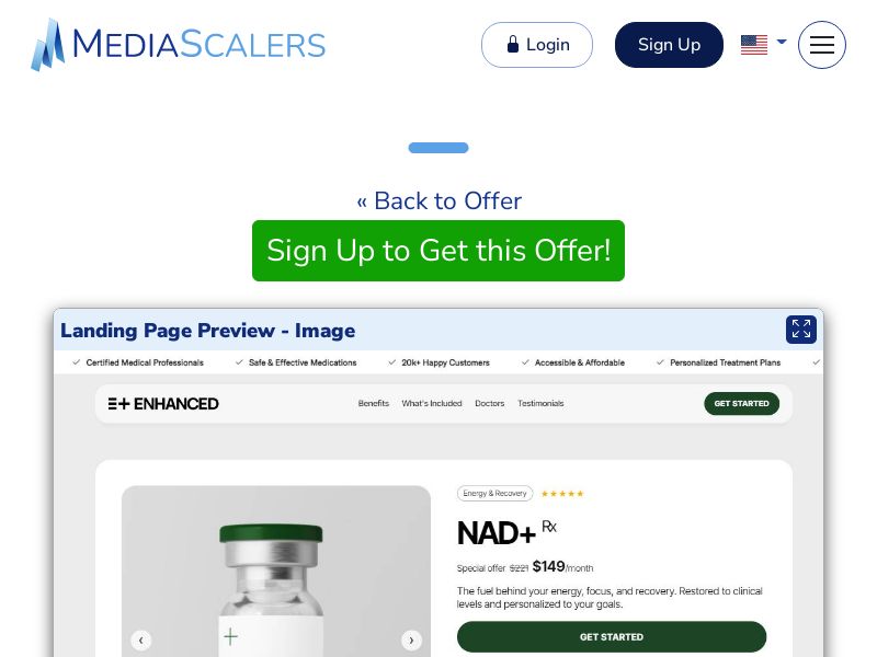 Enhanced - NAD+ ~ Funnel B (Event Tracking) [US]
