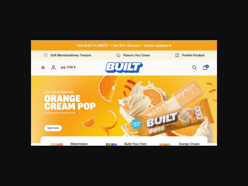 BUILT - Protein Bars - RevShare (US,CA)