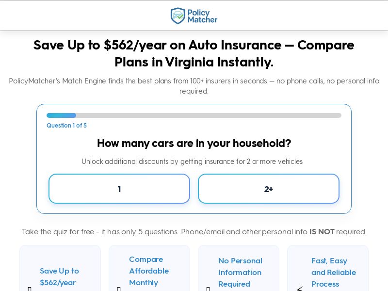Policymatcher - US - Rev-share - Non-Incent