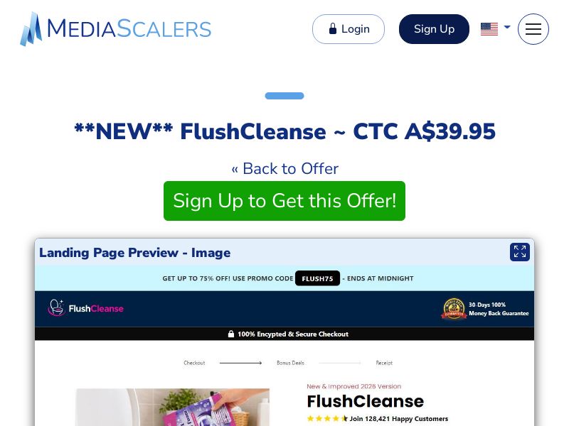 FlushCleanse ~ CTC A$39.95 {+Alt-Landers, DTC} (Event Tracking) [AU]