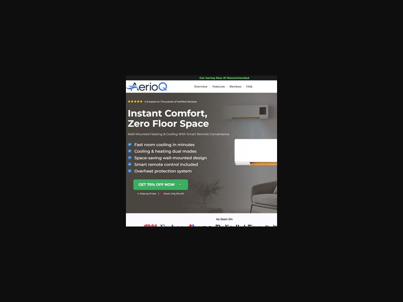 ! NEW OFFER - AERIOQ Heating & Cooling [US] (Social,Banner,Native,Push,SEO,Search,Brand Bidding) - CPA