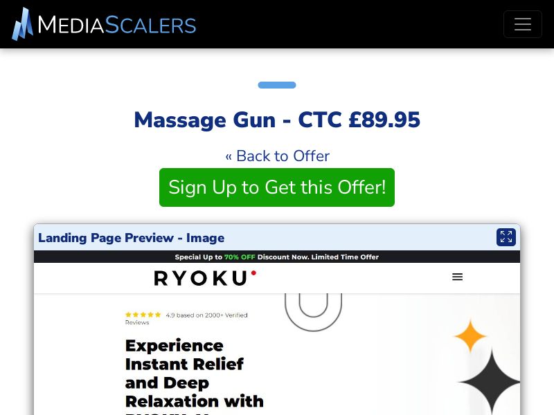 Massage Gun - CTC £89.95 {+DTC, Alt-Landers} (Event Tracking) [UK]