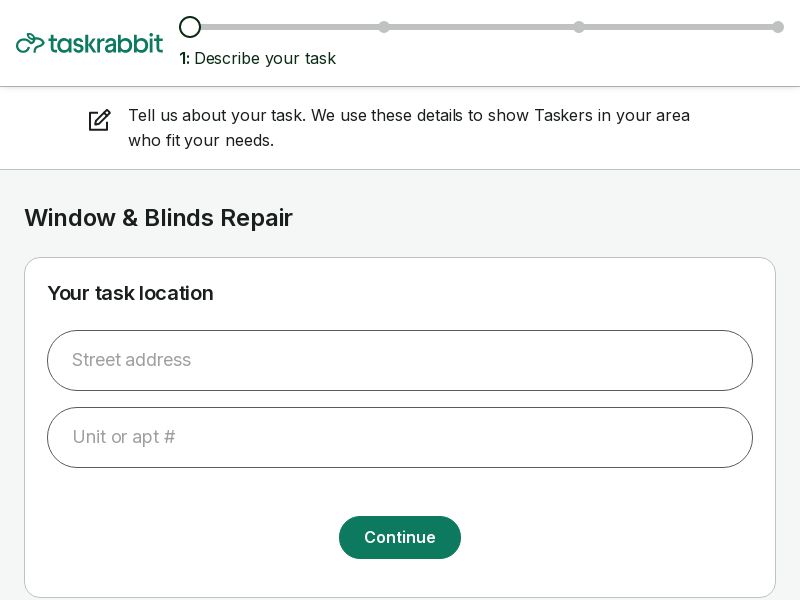 Taskrabbit - Window and Blind Specialists - CPL (US)