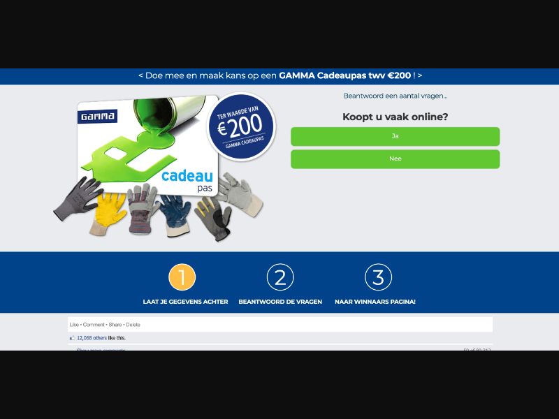 NL - Quiztionnaire - Gamma FB - (CPL)