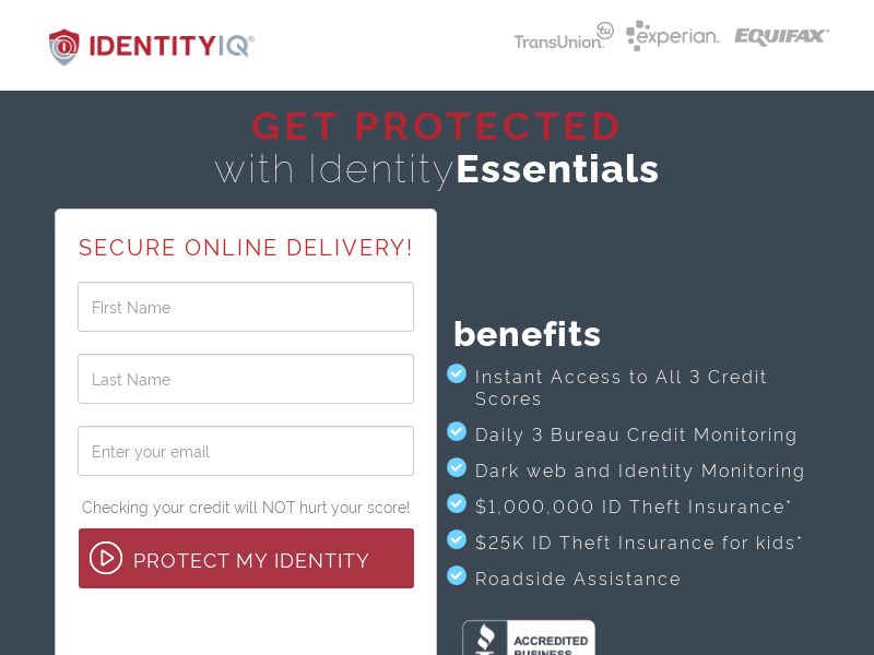 Identity Essentials - $1 7 Day Trial, $29.99 - (Proof Needed)