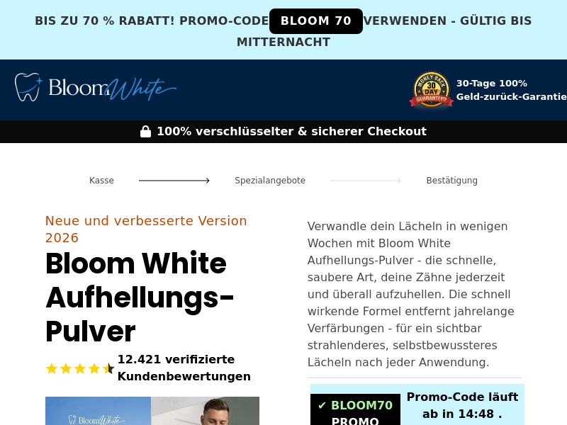 Bloom White Whitening Powder SS - DE/AT