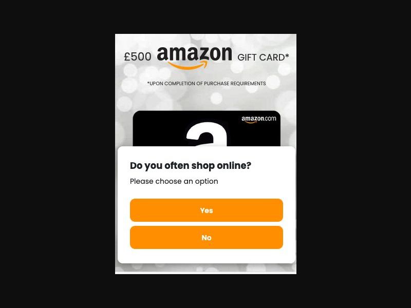 38404 - GB - [WEB+MOB] - Amazon 500 Gift Card - CPL SOI