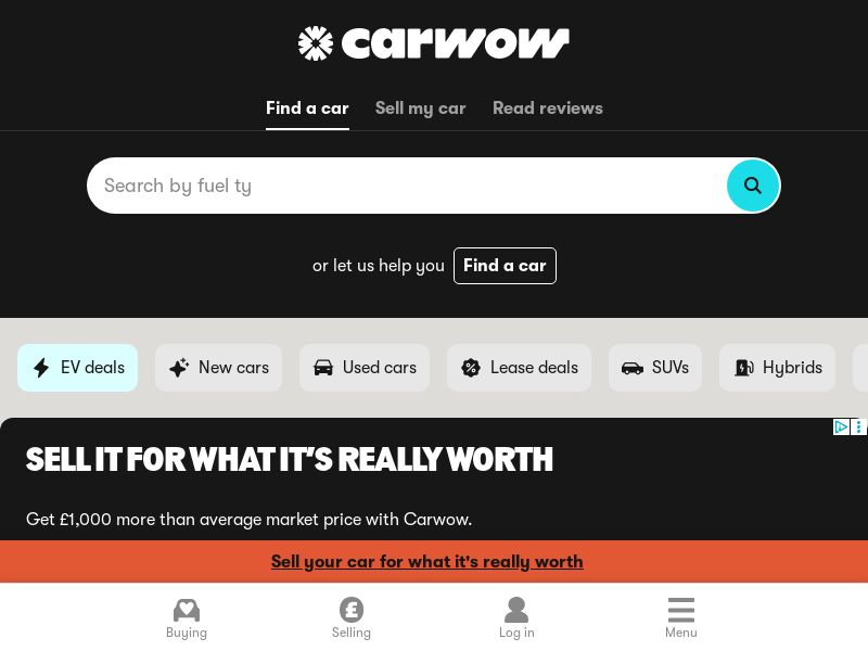 Carwow.co.uk Ecommerce CPA - Multiple Geos