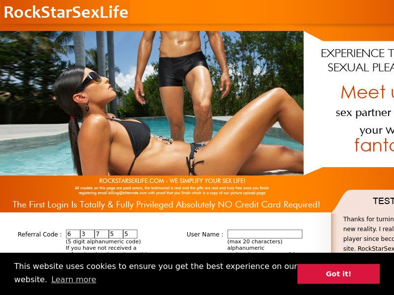Rockstar Sex Life - US,UK,CA - (Proof Needed) - Desktop Only