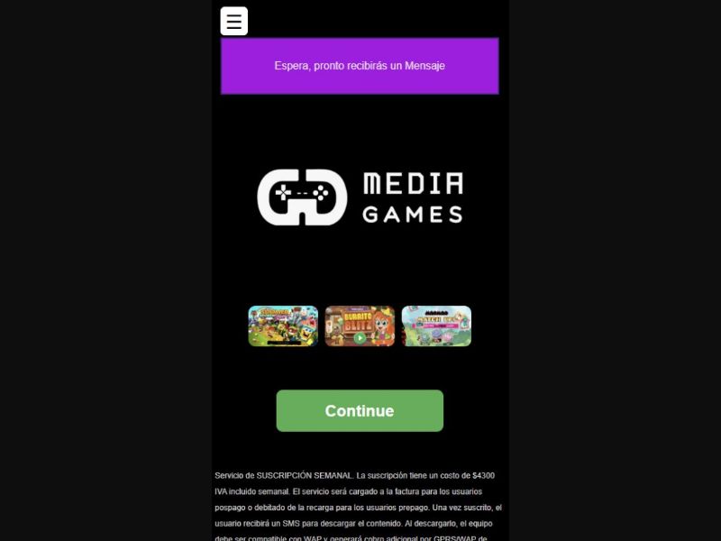 34714 - CO - [MOB] - Media Games - Claro - 2 Clicks