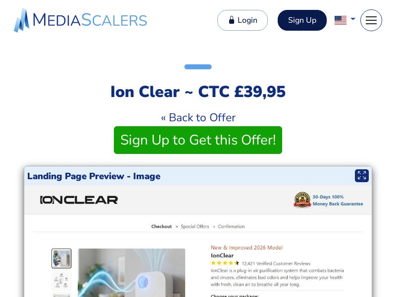 Ion Clear ~ CTC £39,95 {+Advertorial, DTC} [UK]