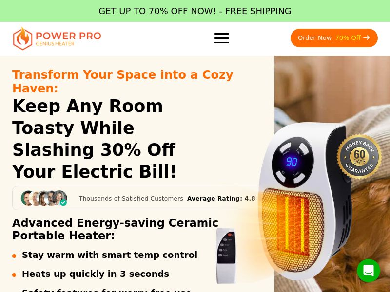 Power Pro Genius Heater SS - US