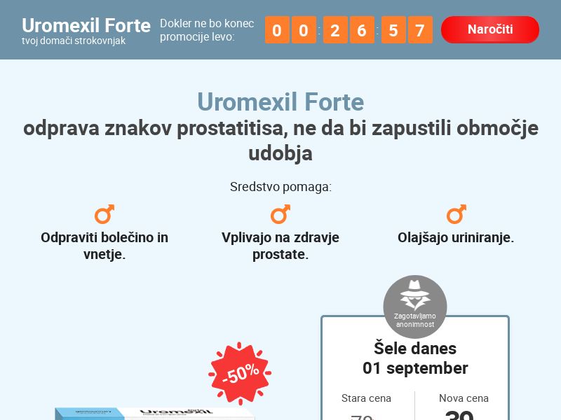 Uromexil Forte SI - male urination