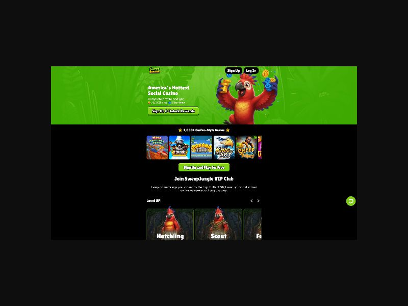 Sweep Jungle - Social Casino - CPA (US)
