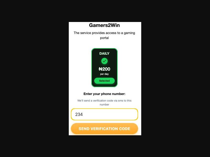 38183 - NG - [MOB] - Gamer2Win: Win Cash (EVINA) - MTN - 2 Click
