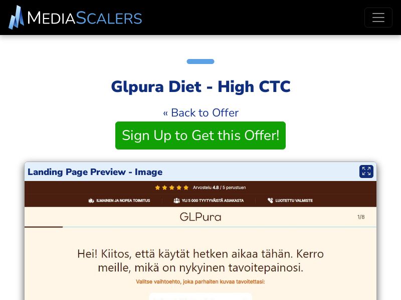 Glpura Diet - High CTC {+Quiz, DTC} [FI]