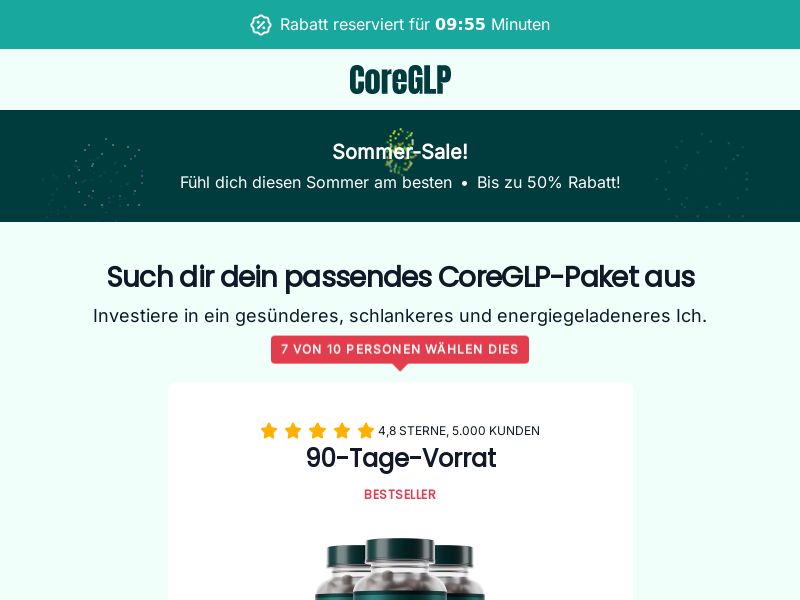 ! NEW OFFER - CoreGLP - High CTC - DTC LP [DE,AT,CH,FR,BE,DK,FI,SE] (Banner,Native,Social,Search,SEO,Brand Bidding) - CPA