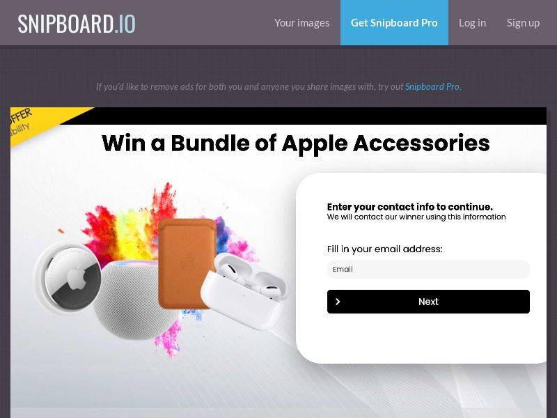 YouSweeps - Win a Bundle of Apple Accessories UK - SOI