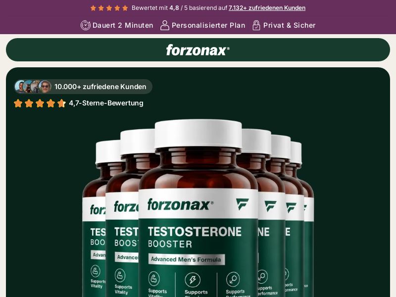 Forzonax Testosterone Booster [Multi-GEO] (Banner,Native,Social,Search,SEO,Brand Bidding) - CPA