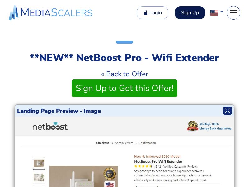 NetBoost Pro - Wifi Extender {+Alt-Landers, DTC} (Event Tracking) [US]