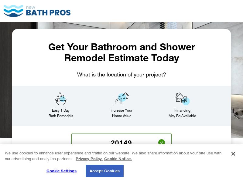 New Bath Pros - US - Zip Targeted - (Proof Needed)