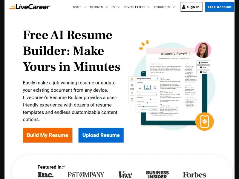 LiveCareer- CPA - Desktop & Mobile [US & International]