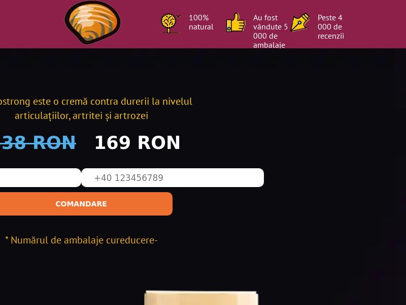 Hondrostrong RO - arthritis product