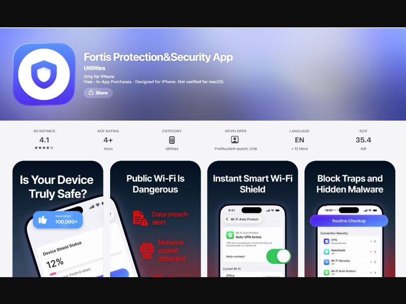 38417 - KW - [MOB]- Fortis Protection and Security - IOS - Direct Apple Store - CPT