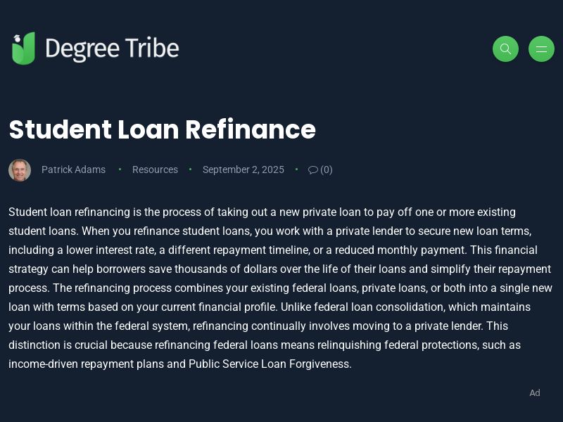 Student Loan Refinance - CPL | US