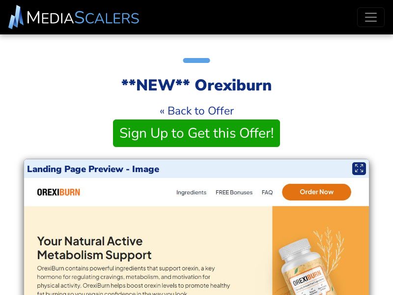 Orexiburn {+VSL, TSL, DTC} [US, CA, AU, UK, NZ, IE]