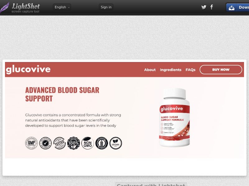 Glucovive - Nutra Blood Sugar €69 CTC - SS | US
