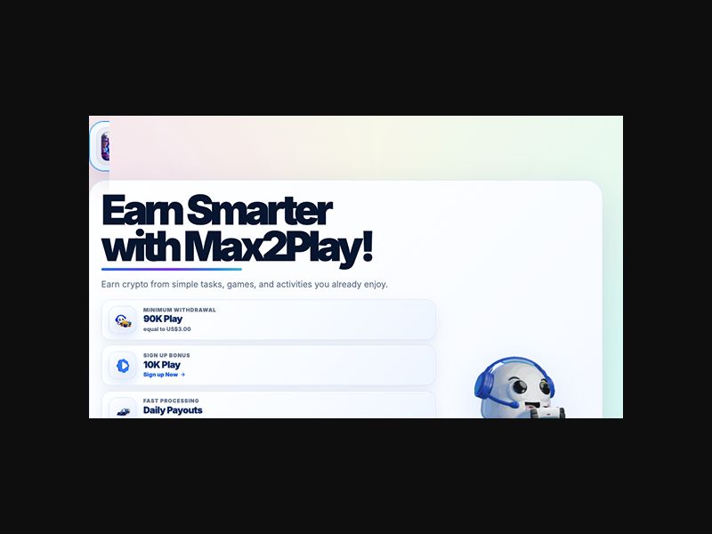 Max2Play - Play to Earn - CPS (US,UK,CA + more)