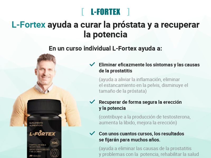 L-FORTEX CL - remedy for the treatment of prostatitis HOLD