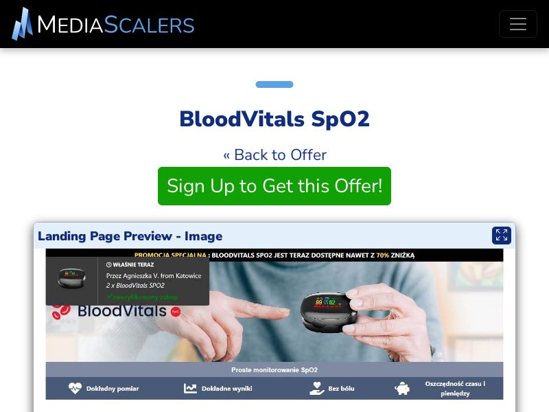 BloodVitals SpO2 {+DTC, Alt-Landers} [PL]