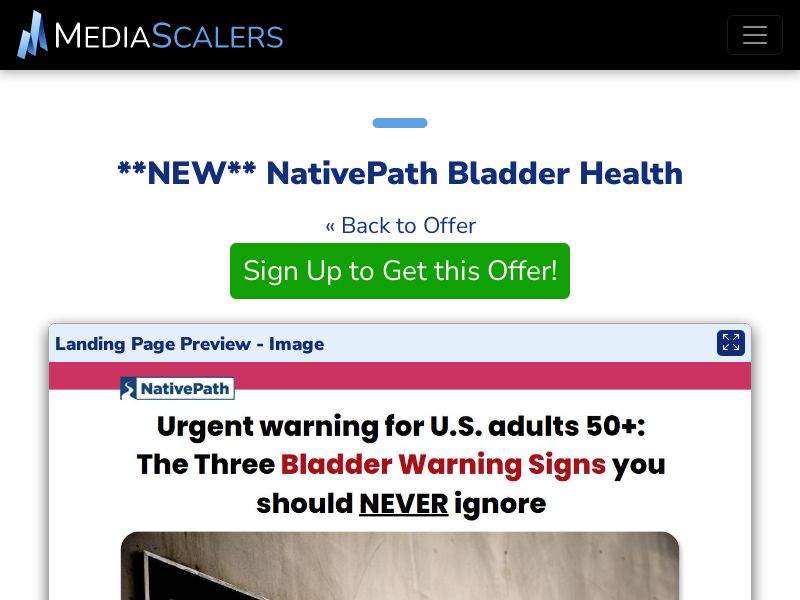 NativePath Bladder Health {+Alt-Landers} [US]