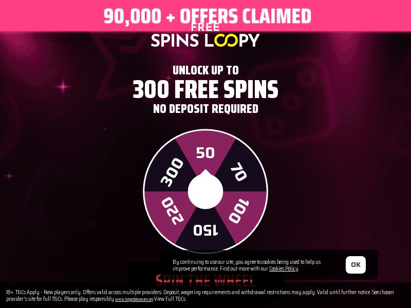 Free Spins Loopy Casino - UK