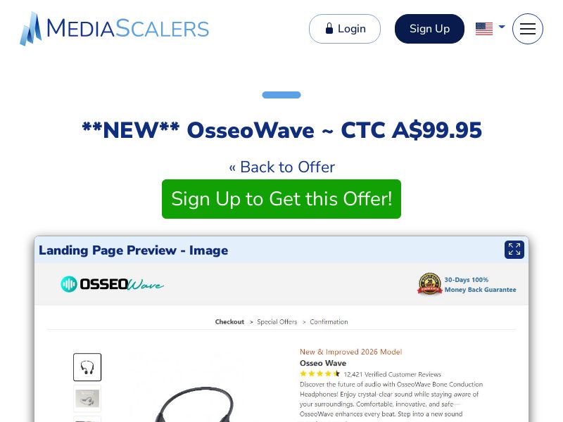 OsseoWave ~ CTC A$99.95 {+DTC} [AU]