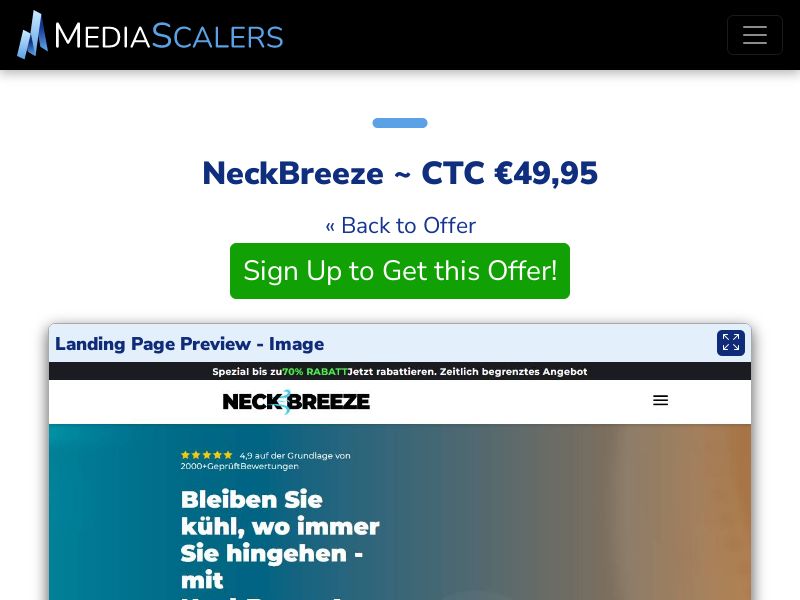 NeckBreeze ~ CTC €49,95 {+DTC, Alt-Landers} (Event Tracking) [DE, AT]