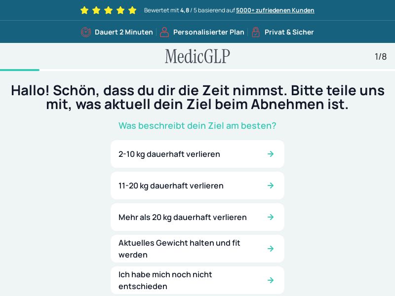MedicGLP - Quiz Page [Multi-GEO] (Banner,Native,Social,Search,SEO,Brand Bidding) - CPA