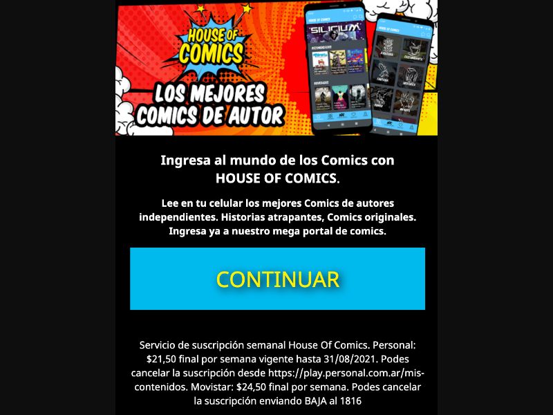 [WEB+MOB] Comics /AR [Movistar] - 2 click