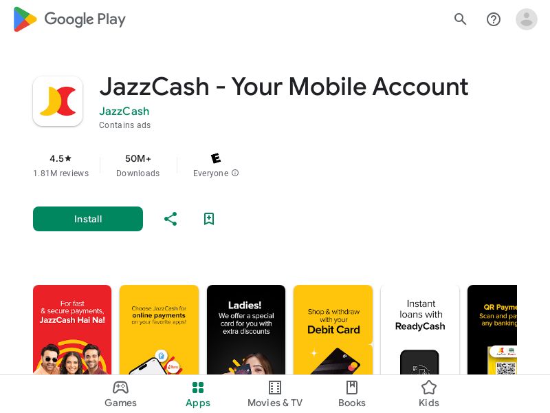 JazzCash - Android - PK (CPA - L1_registration_successful) 