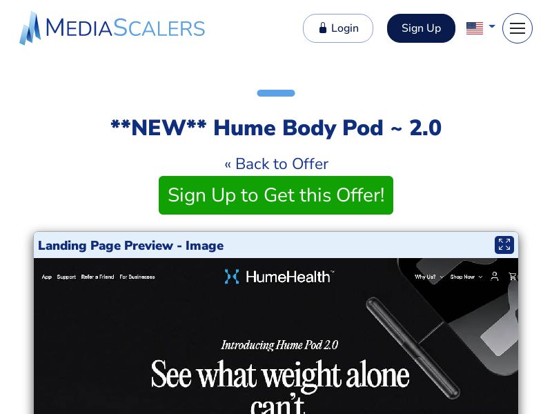 Hume Body Pod ~ 2.0 [US, DE, CA, AU, UK, FR, ZA, +197 More]