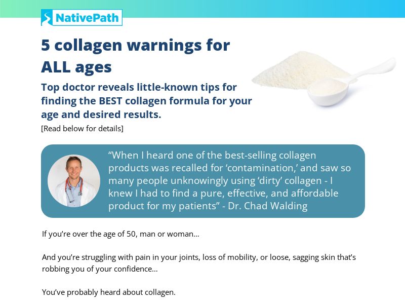 Native Path 5 Collagen Warnings - CPA | US