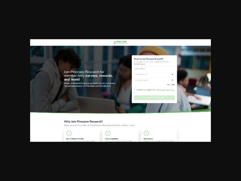 Pinecone Research - Marketing Surveys - DOI (CA) {Ages 18-24 Only}